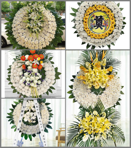 山西阳泉平定县柏井镇前牌岭村花圈速递